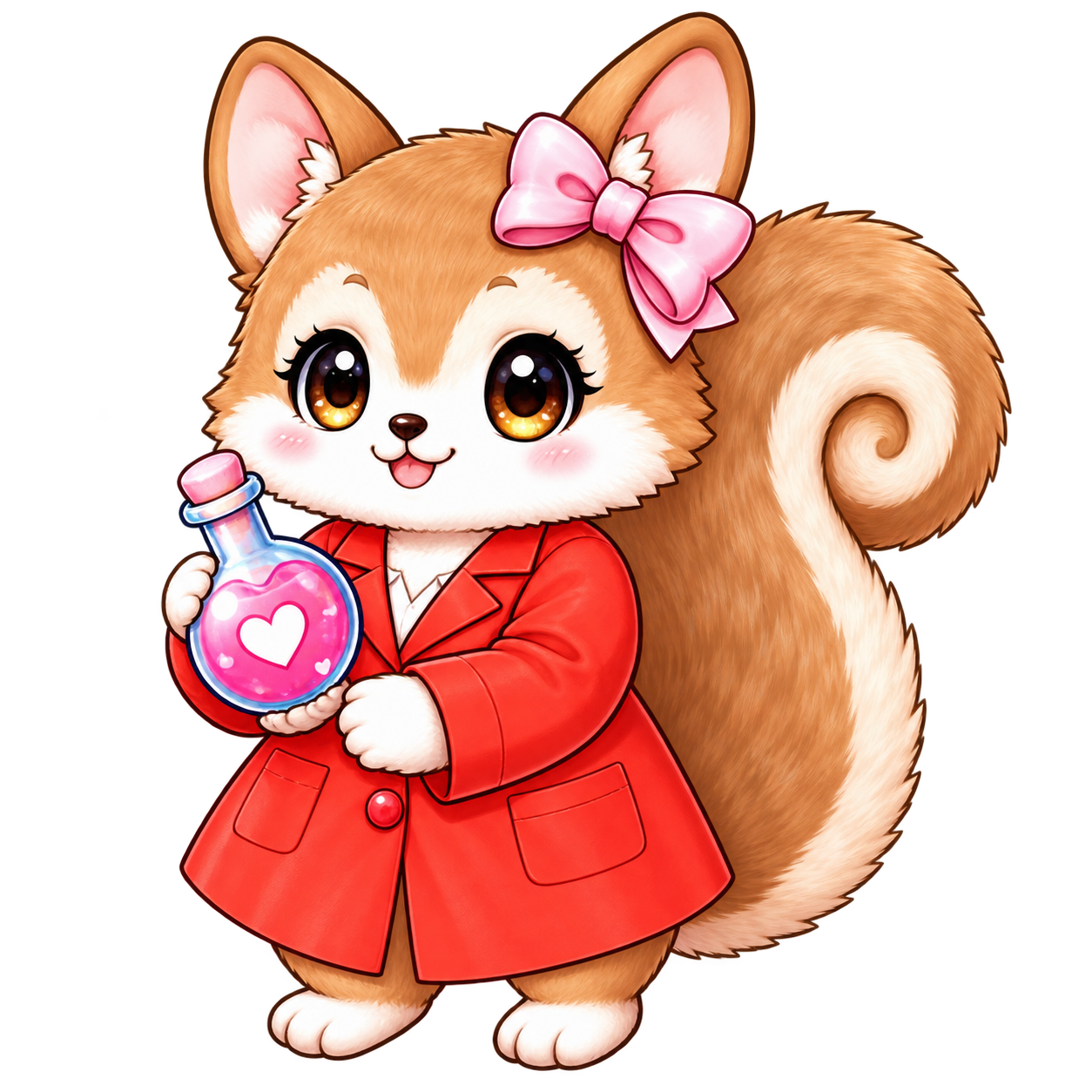 脳イキ研究室―いわきラボ―の公式キャラクター「ルナ」